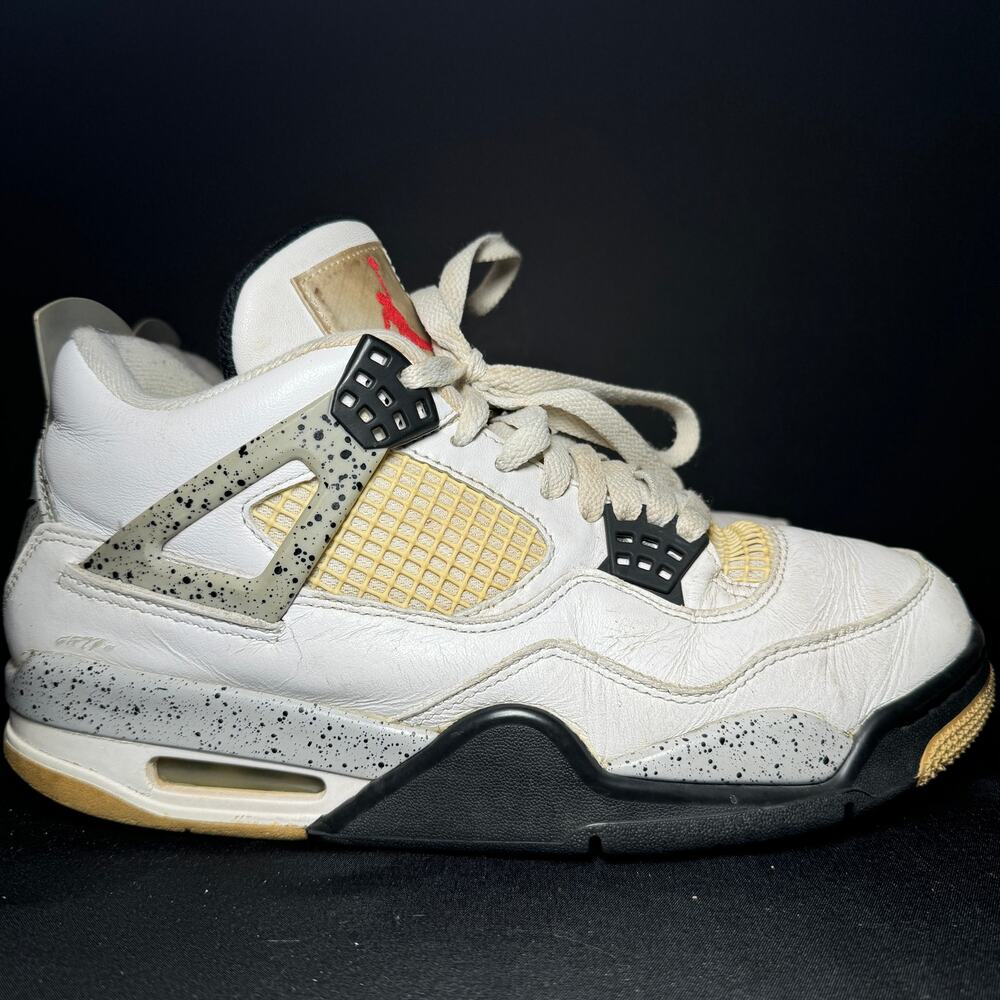 Size 8.5 - Nike Air Jordan 4 Retro OG White Cement 2016 Men's Shoes